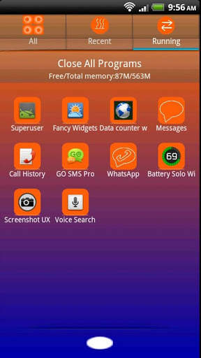 Blue & Orange Go Launcher EX screenshot 6