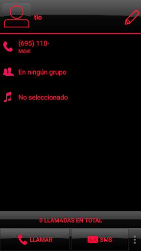 THEME BIG DARK RED EXDIALER screenshot 4