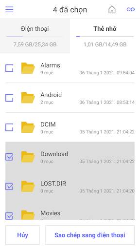 Chuyển File Sang Thẻ Nhớ & Điện Thoại, Đọc Thẻ Nhớ screenshot 3