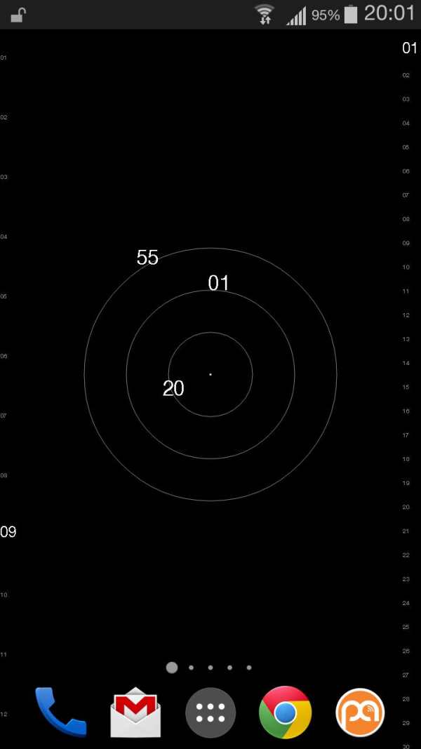 Orbital Clock Live Wallpaper screenshot 2