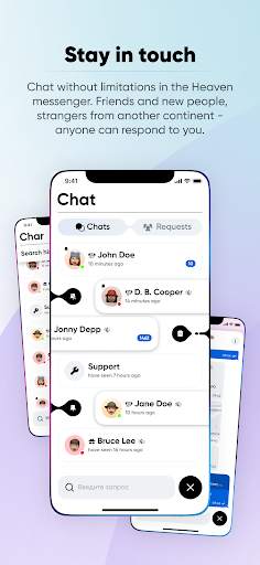 Heaven Messenger - chat, map screenshot 1