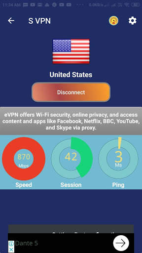 S VPN screenshot 1