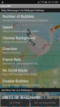 Messenger Baby Live Wallpaper screenshot 3