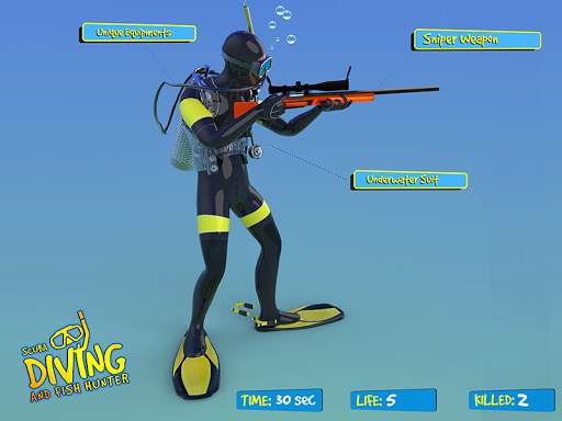 Scuba Diver Sniper Fury: Blue Whale Shark Hunter screenshot 6