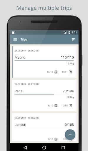PackTeo - Travel Packing List screenshot 1