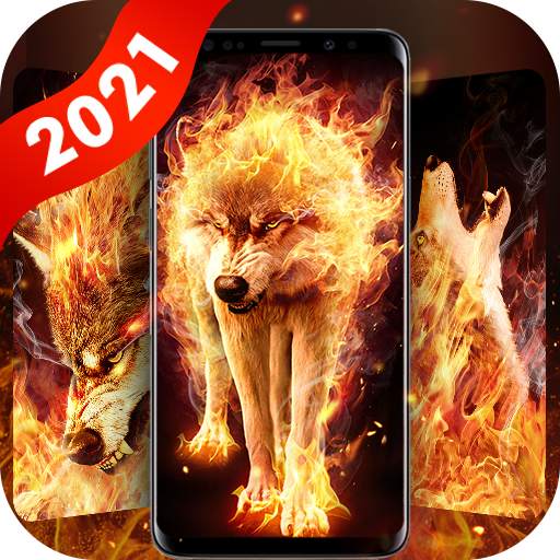 Fire Wolf Live Wallpaper & Launcher Themes 1.1.2