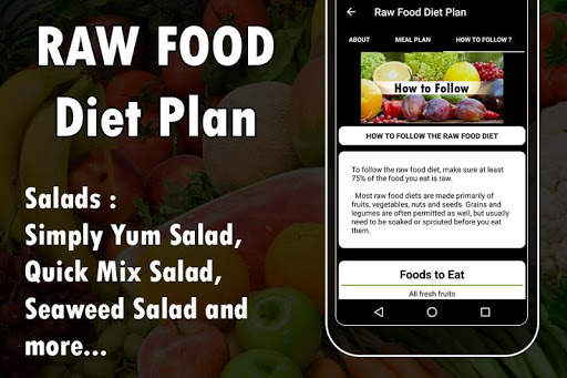Raw Food Diet Plan 3 تصوير الشاشة