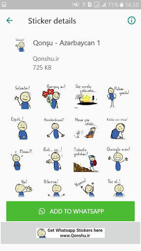 Qonshu international stickers for WhatsApp screenshot 8