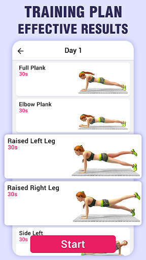 Plank Workout - 30 Day Challenge for Weight Loss screenshot 2