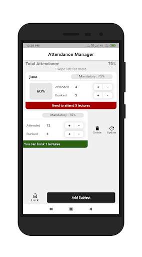 Attendance Manager 6 تصوير الشاشة