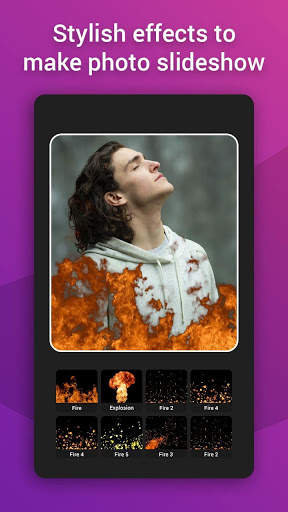 Fire Photo Effect Video Maker with Music screenshot 2