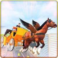 Flying Horse Buggy Taxi Driving Transport Game logo