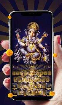 Hinduism Lord Ganesha Chaturth Keyboard theme 2018 скриншот 3