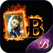 Fire Text Photo Frame 2.0