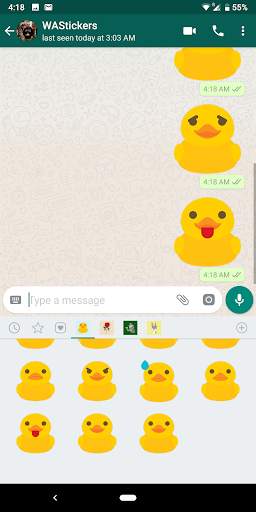 Rubber Duck stickers for WhatsApp WAStickerApps screenshot 6
