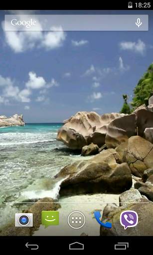 Beautiful beach Video LWP screenshot 2