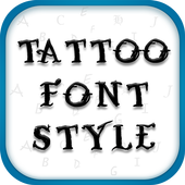 Tattoo Font Style icon