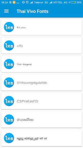 Thai Font Style For Vivo screenshot 3