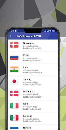 VPN Proxy Master Browser Unblock Websites screenshot 3