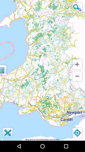 Map of Wales offline screenshot 1