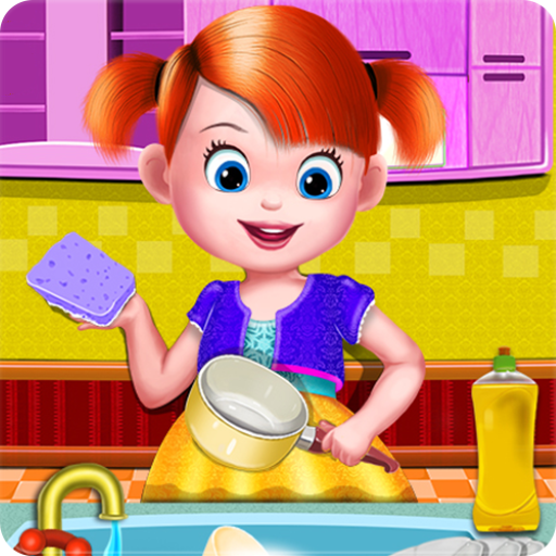 Girl House Cleaning Activities icon