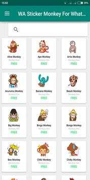 Ape Monkey Funny Emoji WAStickerApp for Whatsapp screenshot 1