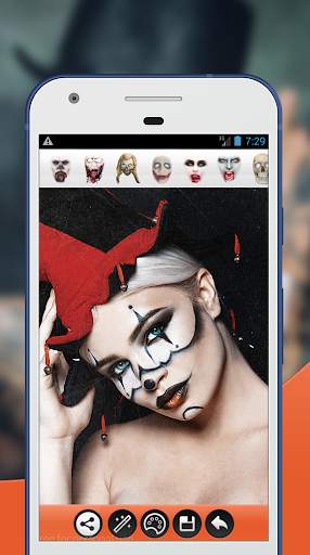 Halloween Makeup Face Photo Editor 1 تصوير الشاشة