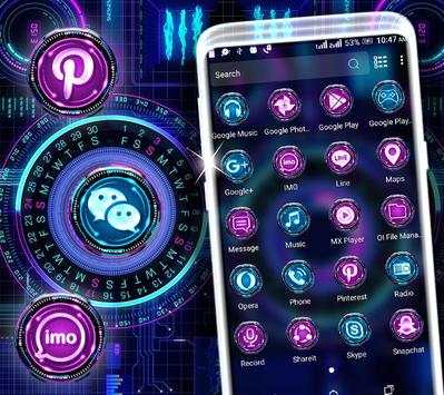 Neon Technology Launcher Theme screenshot 5