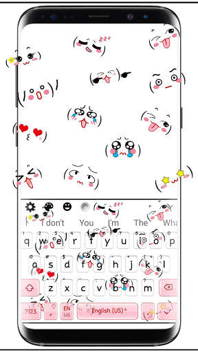 Cute Emoticons Keyboard screenshot 1
