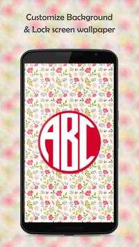 Monogram Wallpaper Maker 1 تصوير الشاشة