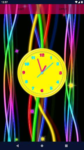 3D Neon Clock Live Wallpaper 5 تصوير الشاشة