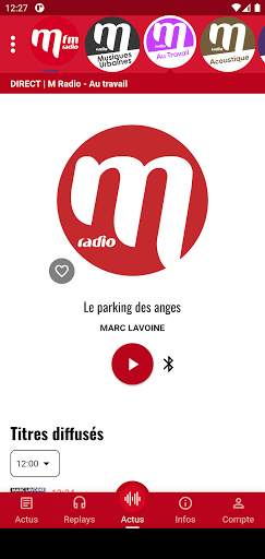 M Radio french songs screenshot 1