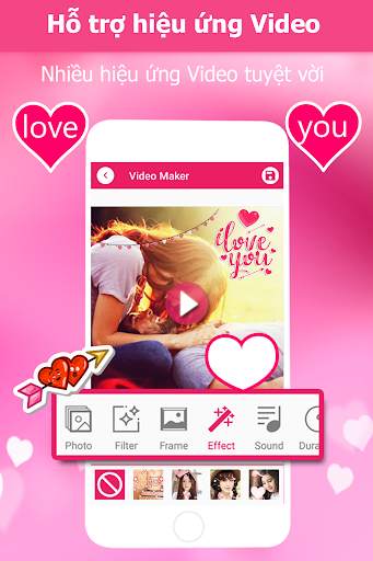 Làm Video Từ Ảnh Và Nhạc - Tao Video Tinh Yeu screenshot 2