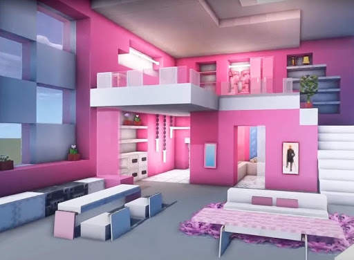 Pink House Mod Map for mcpe screenshot 1