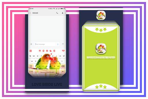 Love Birds Live Keyboard - Love Birds Keyboard screenshot 2