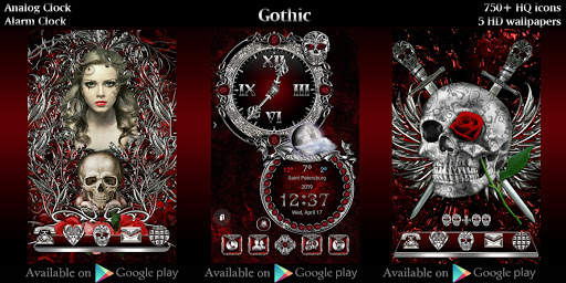 Gothic 3D Next Launcher Theme screenshot 7