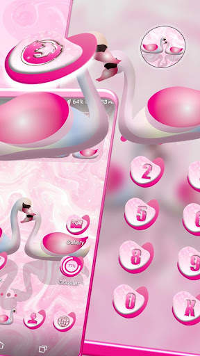 Swan Pink Love Launcher Theme screenshot 5