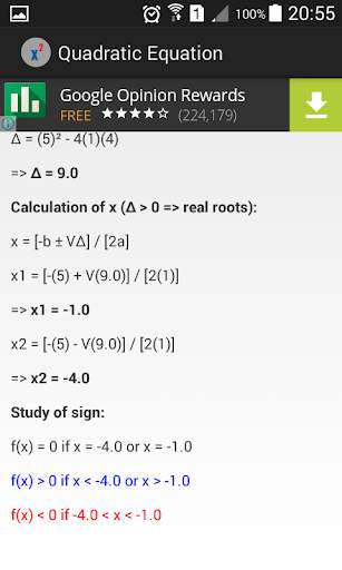 Quadratic Equation скриншот 3