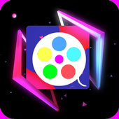 Video maker with music icon