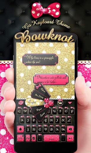 Bowknot GO Keyboard Theme screenshot 1