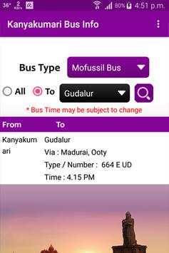 Kanyakumari Bus Info screenshot 5
