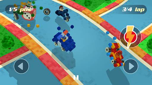Pixel Car Racing Blocky Crash screenshot 6