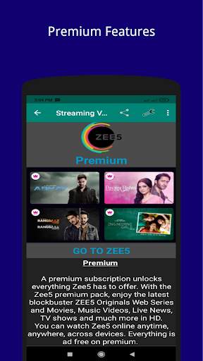 Streaming Video: For ZEE5 Streaming Manual screenshot 4