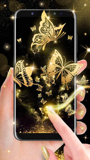 Gold Butterfly Live Wallpaper screenshot 3