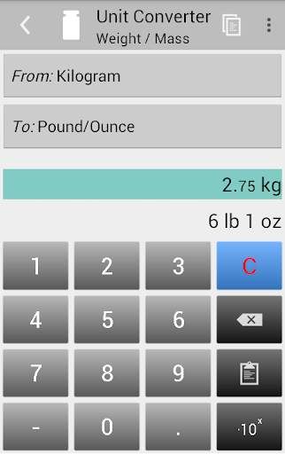Unit Converter स्क्रीनशॉट 6