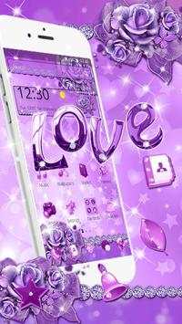Purple Diamond Theme Love screenshot 4