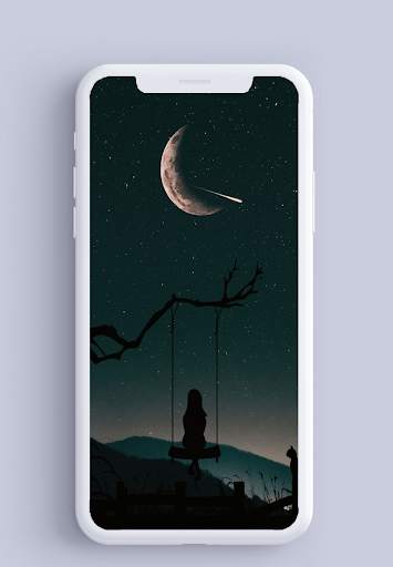 Lonely Girl Wallpaper HD screenshot 1