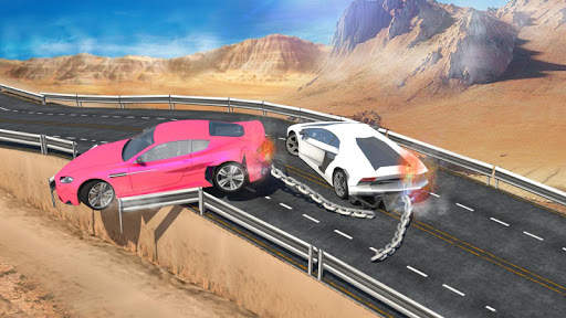 Chained Cars against Ramp screenshot 7