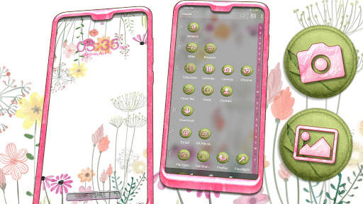 Watercolor Flower Launcher Theme screenshot 3