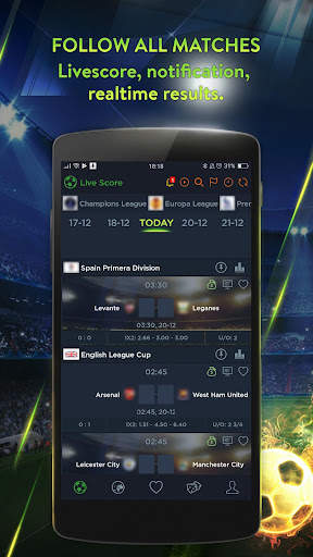 365 Football Soccer live score screenshot 1